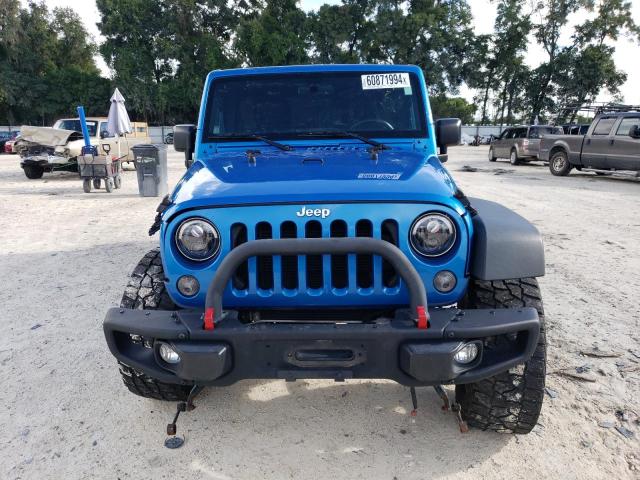 1C4BJWFG5FL542392 - 2015 JEEP WRANGLER RUBICON BLUE photo 5