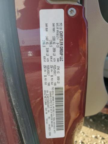 2C4RC1CG4ER164071 - 2014 CHRYSLER TOWN & COU TOURING L MAROON photo 14