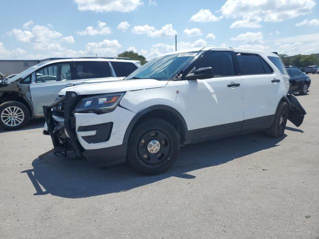 1FM5K8AR5JGB46328 - 2018 FORD EXPLORER POLICE INTERCEPTOR WHITE photo 1