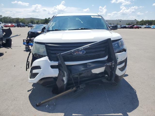 1FM5K8AR5JGB46328 - 2018 FORD EXPLORER POLICE INTERCEPTOR WHITE photo 5