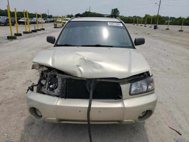 JF1SG65655H740002 - 2005 SUBARU FORESTER 2.5XS ბეჟი ფოტო 5