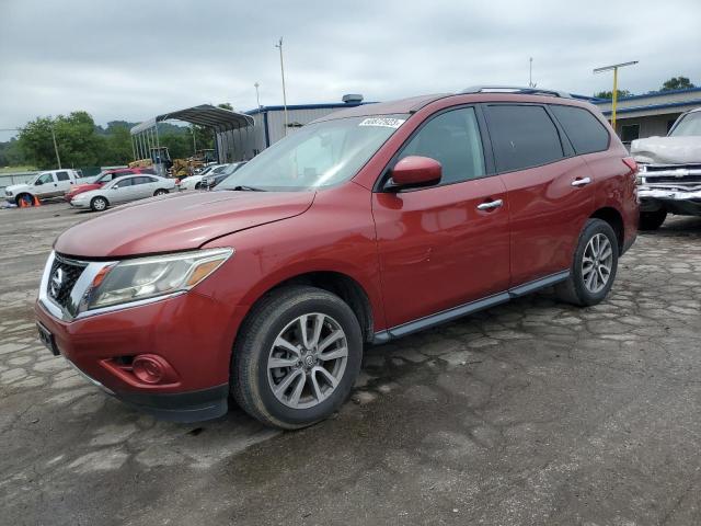 5N1AR2MN1DC608640 - 2013 NISSAN PATHFINDER S BURGUNDY photo 1