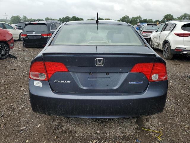 JHMFA36226S006458 - 2006 HONDA CIVIC HYBRID BLUE photo 6