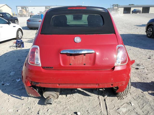 3C3CFFER4CT109479 - 2012 FIAT 500 LOUNGE RED photo 6