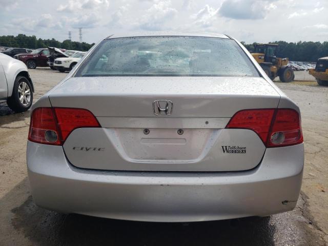 2HGFA16597H310431 - 2007 HONDA CIVIC LX SILVER photo 6