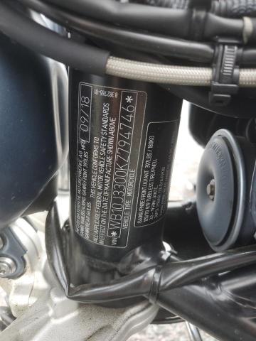 WB10J3300KZ794746 - 2019 BMW R NINE T SCRAMBLER BLUE photo 10