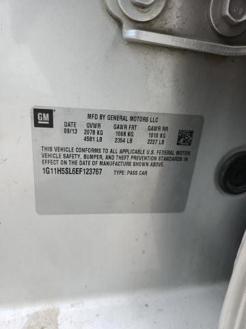 1G11H5SL6EF123767 - 2014 CHEVROLET MALIBU LTZ 银色 照片 12