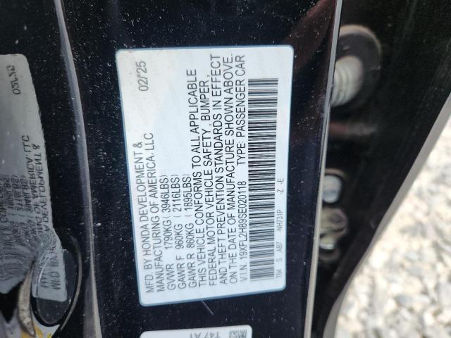 19XFL2H89SE020118 - 2025 HONDA CIVIC SPORT BLACK photo 13