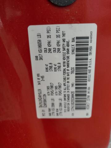 1D7HU18D25S300435 - 2005 DODGE RAM 1500 ST RED photo 13