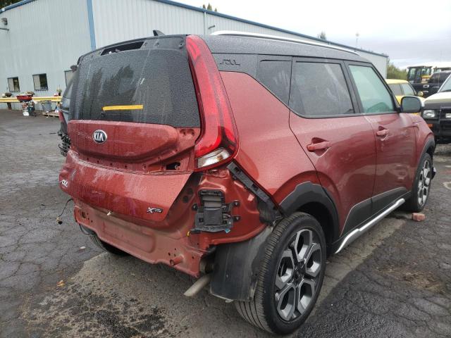 KNDJ23AUXM7144024 - 2021 KIA SOUL LX RED photo 4