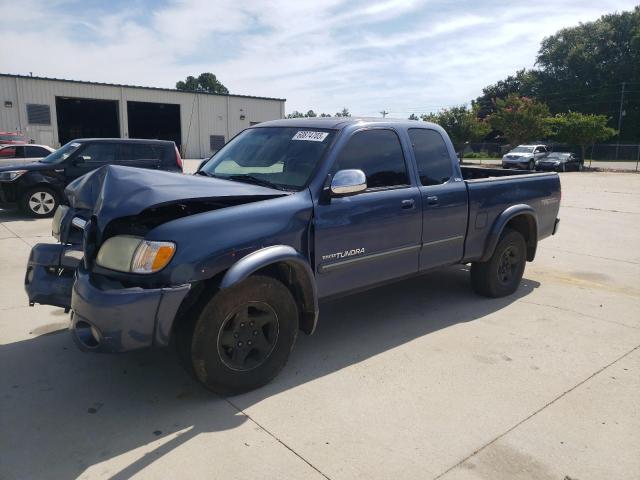 5TBRT34154S441721 - 2004 TOYOTA TUNDRA ACCESS CAB SR5 BLUE photo 1