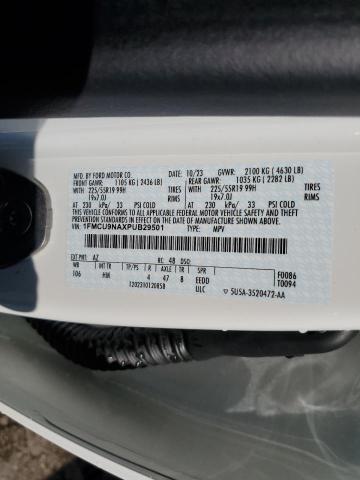 1FMCU9NAXPUB29501 - 2023 FORD ESCAPE ST LINE SELECT WHITE photo 13