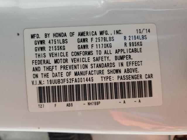 19UUB3F52FA001445 - 2015 ACURA TLX TECH WHITE photo 12