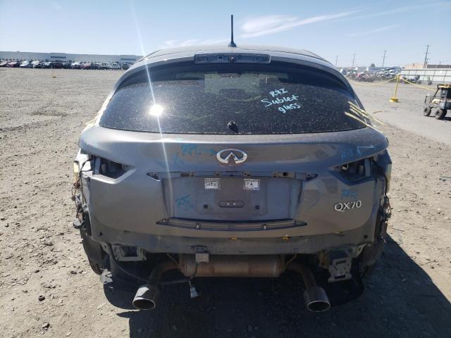 JN8CS1MW5HM414637 - 2017 INFINITI QX70 GRAY photo 6