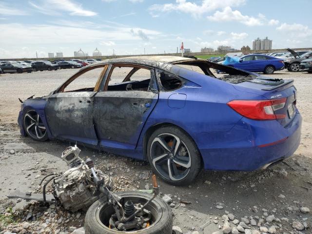 1HGCV1F36MA111496 - 2021 HONDA ACCORD SPORT BLUE photo 2