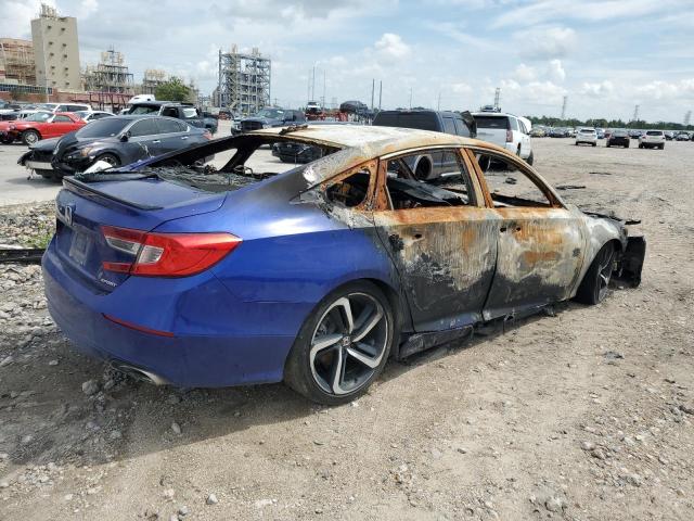1HGCV1F36MA111496 - 2021 HONDA ACCORD SPORT BLUE photo 3