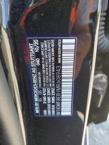 W1KWF8EB1MR608943 - 2021 MERCEDES-BENZ C 300 4MATIC BLACK photo 12