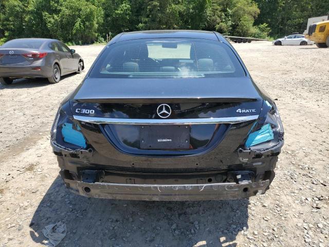 W1KWF8EB1MR608943 - 2021 MERCEDES-BENZ C 300 4MATIC BLACK photo 6