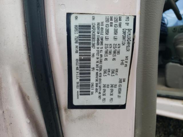 1D4GP24393B313067 - 2003 DODGE GRAND CARA SE PINK photo 13