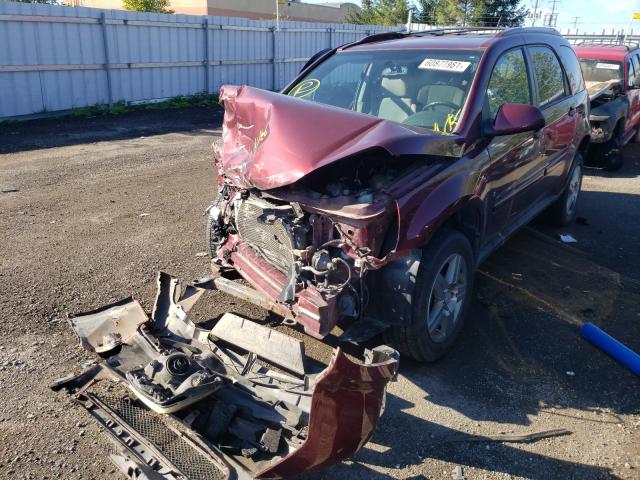 2CNDL33F086003179 - 2008 CHEVROLET EQUINOX LT BURGUNDY photo 2