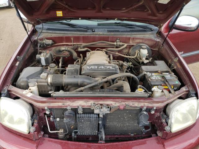 5TBBT44163S356747 - 2003 TOYOTA TUNDRA ACCESS CAB SR5 BURGUNDY photo 11