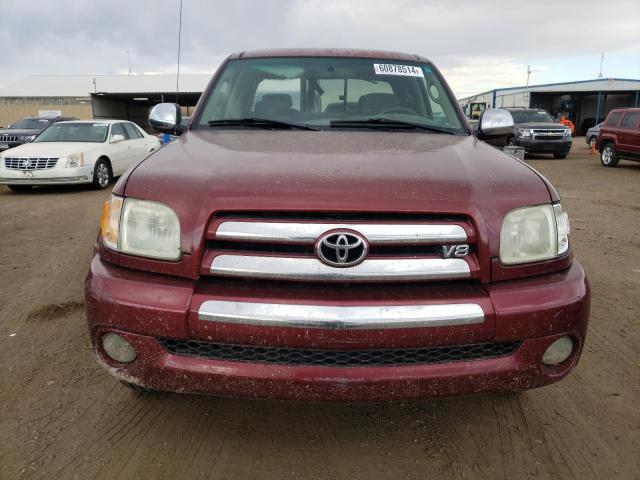 5TBBT44163S356747 - 2003 TOYOTA TUNDRA ACCESS CAB SR5 BURGUNDY photo 5
