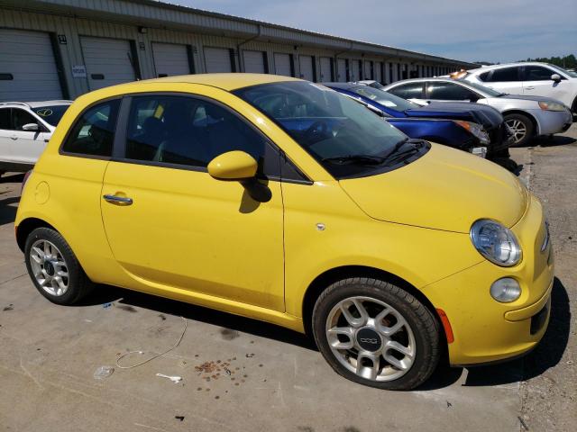 3C3CFFAR2CT237452 - 2012 FIAT 500 POP YELLOW photo 4