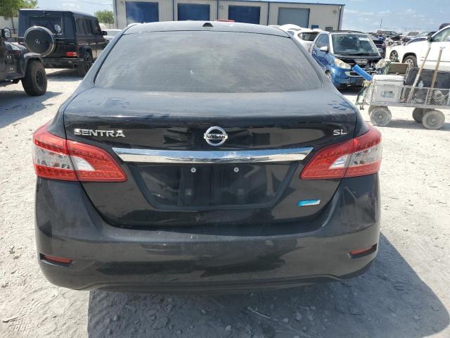 3N1AB7APXEY319554 - 2014 NISSAN SENTRA S BLACK photo 6