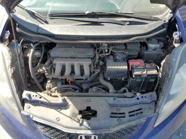 JHMGE8G32CC015082 - 2012 HONDA FIT BLUE photo 11