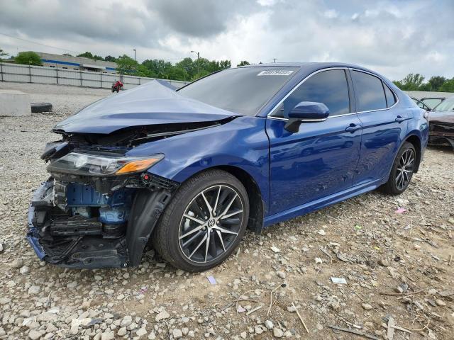 4T1T11AK7RU203341 - 2024 TOYOTA CAMRY SE NIGHT SHADE BLUE photo 1