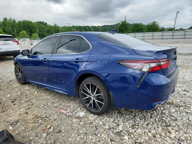 4T1T11AK7RU203341 - 2024 TOYOTA CAMRY SE NIGHT SHADE BLUE photo 2