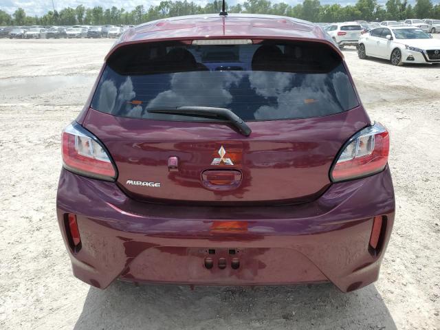 ML32AUHJ5MH005909 - 2021 MITSUBISHI MIRAGE ES MAROON photo 6