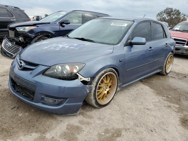 JM1BK34L571736350 - 2007 MAZDA SPEED 3 BLUE photo 2