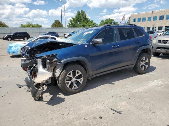 1C4PJMBX8JD559979 - 2018 JEEP CHEROKEE TRAILHAWK BLUE photo 1