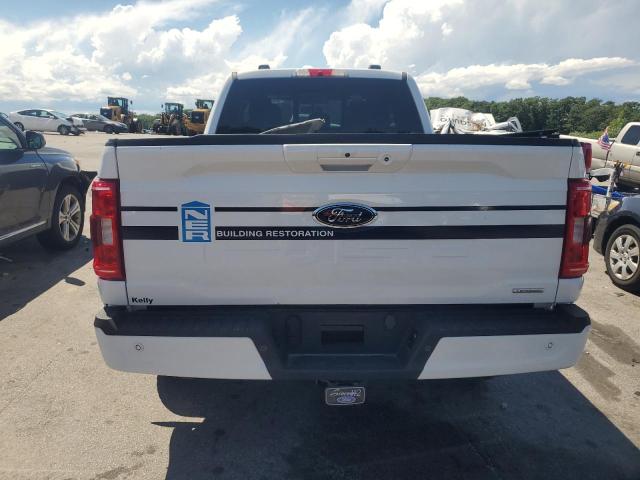 1FTEX1EP8PKD50486 - 2023 FORD F150 SUPER CAB WHITE photo 6