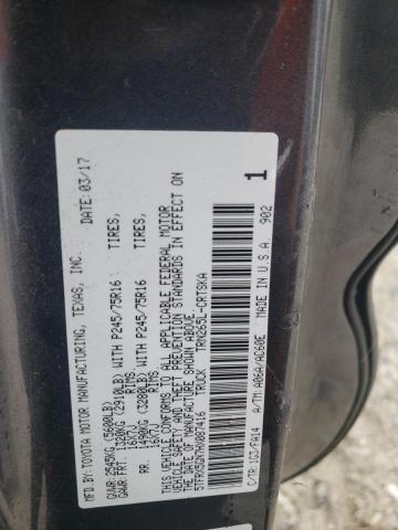 5TFRX5GN7HX087416 - 2017 TOYOTA TACOMA ACCESS CAB შავი ფოტო 12