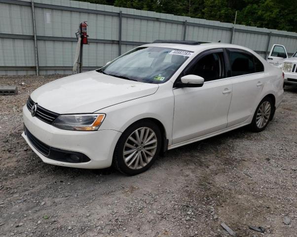 3VWLZ7AJ0BM348347 - 2011 VOLKSWAGEN JETTA SEL WHITE photo 1