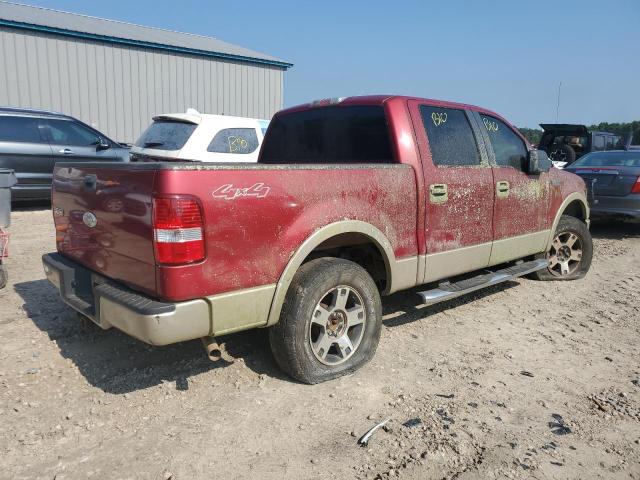 1FTPW14V87KC96392 - 2007 FORD F150 SUPERCREW RED photo 3