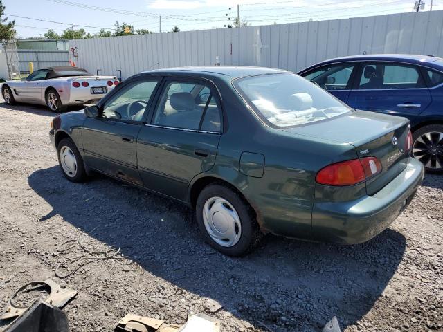 2T1BR12E3YC325983 - 2000 TOYOTA COROLLA VE GREEN photo 2