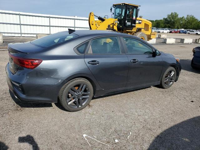 3KPF34AD7ME352113 - 2021 KIA FORTE GT LINE GRAY photo 3