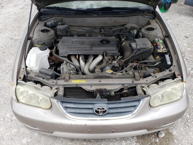 2T1BR12E11C510314 - 2001 TOYOTA COROLLA CE BEIGE photo 11