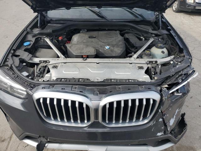 5UX43DP04N9L83612 - 2022 BMW X3 SDRIVE30I GRAY photo 12