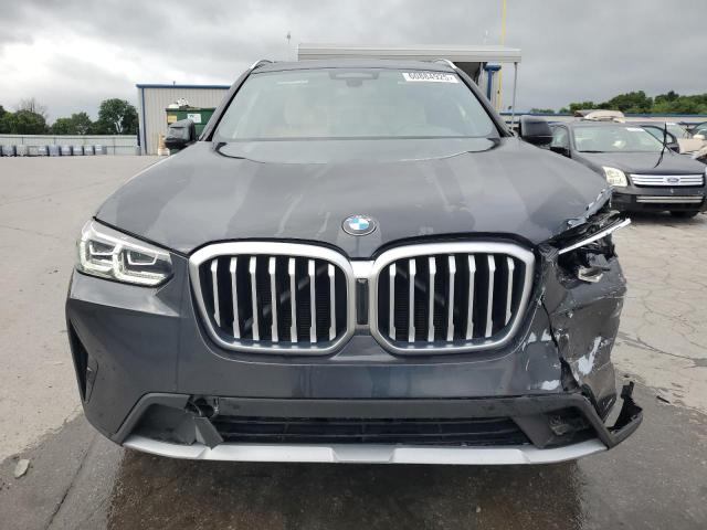 5UX43DP04N9L83612 - 2022 BMW X3 SDRIVE30I GRAY photo 5