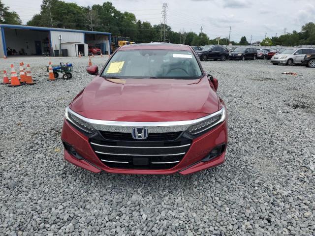 1HGCV3F4XMA008103 - 2021 HONDA ACCORD HYBRID EX RED photo 5