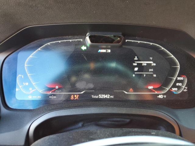 WBS33AY03MFL22707 - 2021 BMW M3 COMPETITION თეთრი ფოტო 9