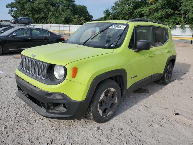 ZACCJAABXHPF87376 - 2017 JEEP RENEGADE SPORT GREEN photo 1