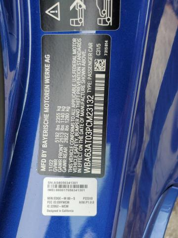 WBA63AT03PCM23132 - 2023 BMW M440XI BLUE photo 12
