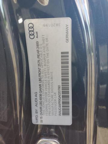 WAUC4AFR9GA020780 - 2016 AUDI S5 PREMIUM PLUS გრაფიტი ფოტო 12