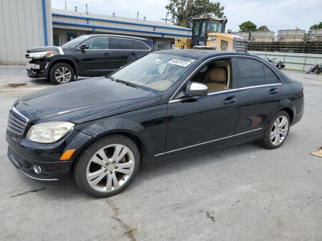 WDDGF81X88F111207 - 2008 MERCEDES-BENZ C 300 4MATIC BLACK photo 1