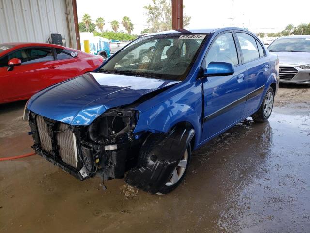 KNADE123376226523 - 2007 KIA RIO BASE BLUE photo 1